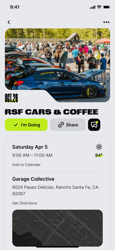 Events worth the drive. detail